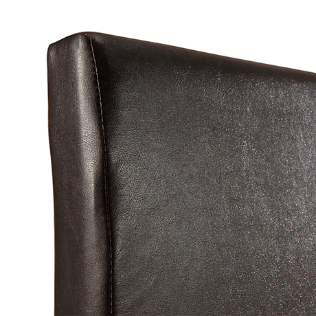Palermo Brown PU Leather Queen Bed Frame