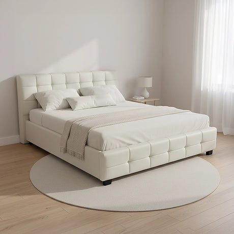 Positano Double Deluxe Bed Frame, White