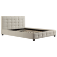 Positano White Double bed frame in a modern bedroom