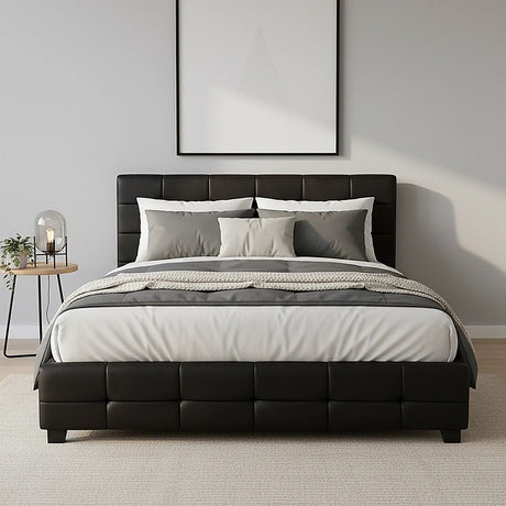 Positano Queen Deluxe Bed Frame, Black