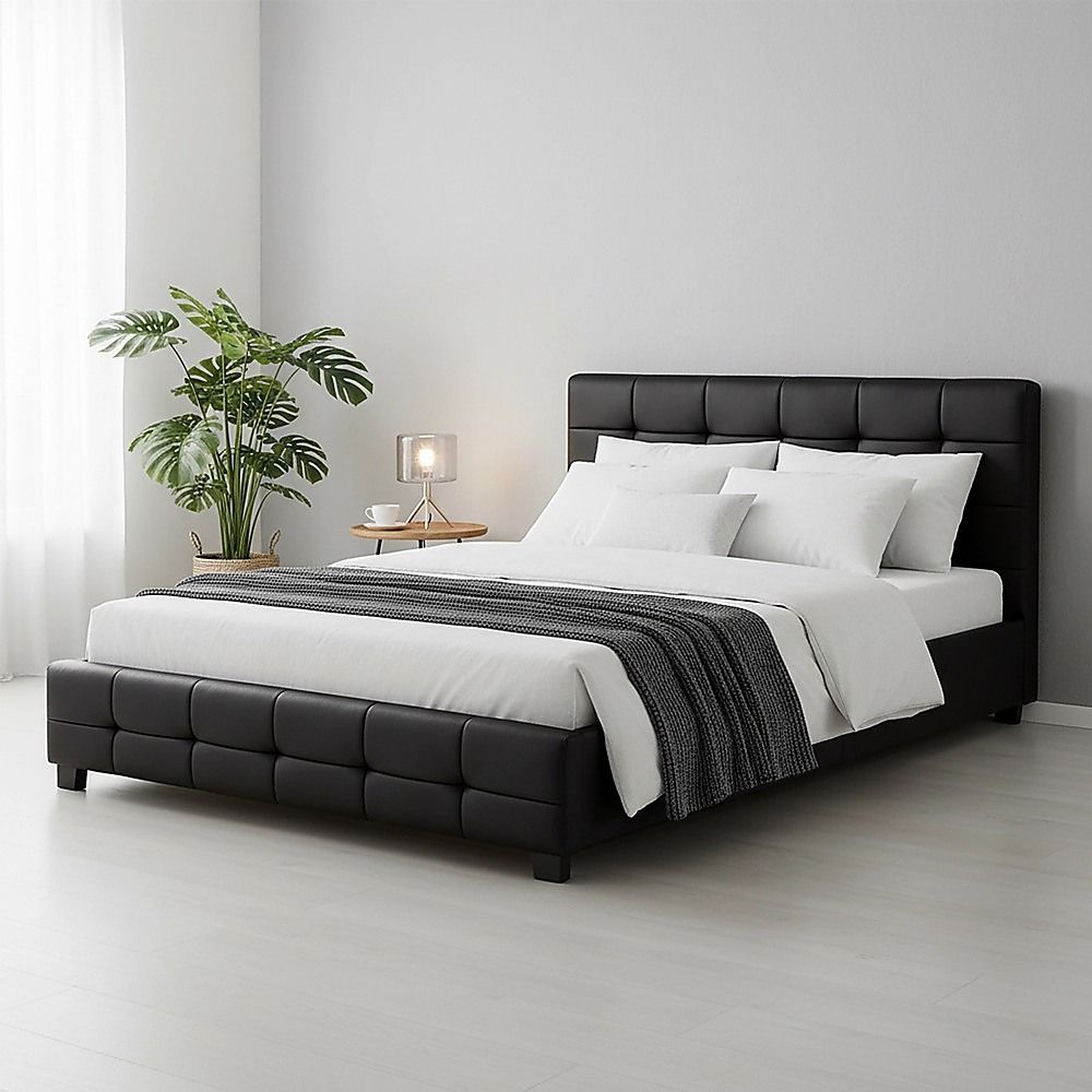 Positano Queen Deluxe Bed Frame, Black