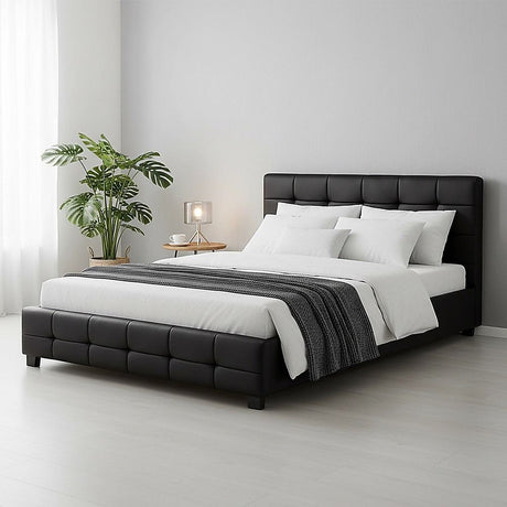 Positano Queen Deluxe Bed Frame, Black