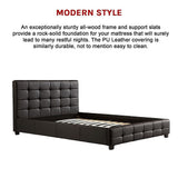 Positano Queen Deluxe Bed Frame, Black
