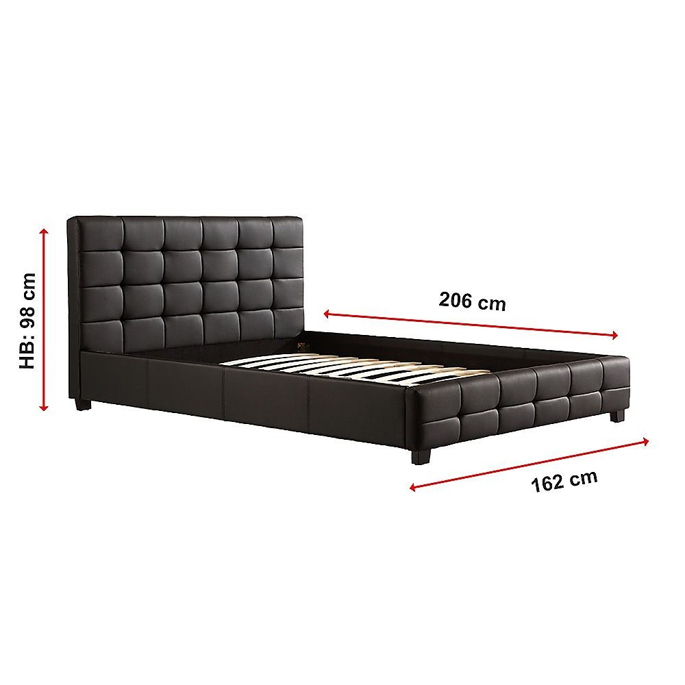 Positano Queen Deluxe Bed Frame, Black