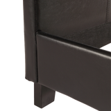 Palermo Black PU Leather Queen Bed Frame