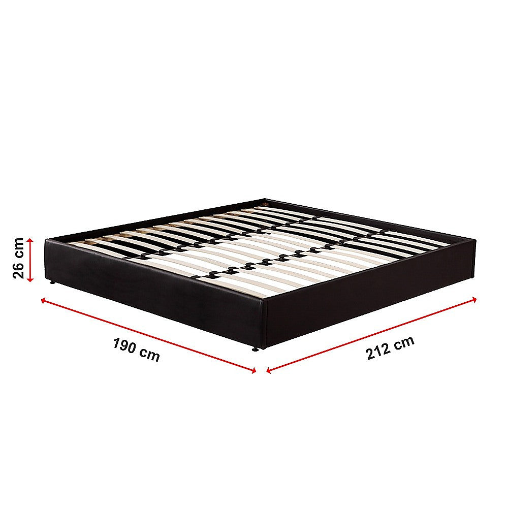 Ischia King Ensemble Bed Base, Black