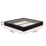 Ischia King Ensemble Bed Base, Black