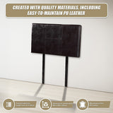 Dangelong Leather Bed Head, Brown Single