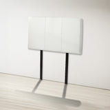 Dangelong Leather Bed Head, White Single