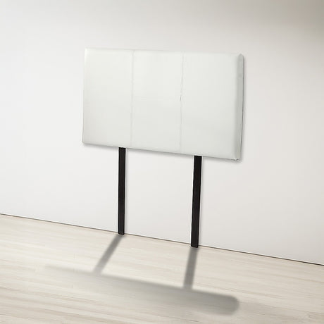 Dangelong Leather Bed Head, White Single