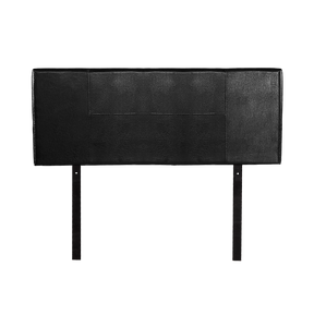 Rosewood stitched bed head in black for a double bed