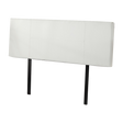 Rosewood stitched bed head in white for a double bed