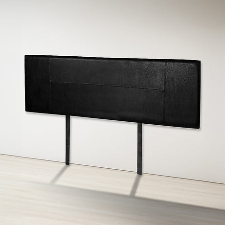 PU Leather Queen Bed Headboard Bedhead - Black