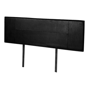 Rosewood stitched bed head in black for a queen bed