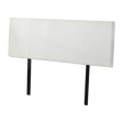 Rosewood stitched bed head in white for a queen bed