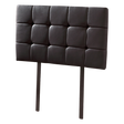Mannus tufted bed head in black for a single bed