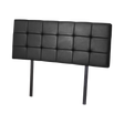 Mannus tufted bed head in black for a double bed