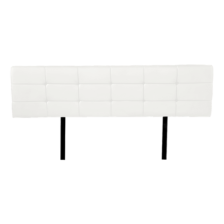 PU Leather King Bed Deluxe Headboard Bedhead - White