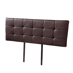 Mannus tufted bed head in brown for a king bed