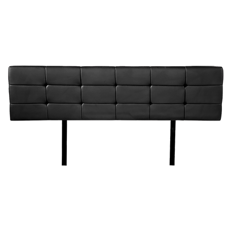 Mannus tufted bed head in black for a king bed