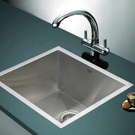 Handmade stainless steel kitchen and laundry sink 510x450mm