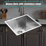 Handmade stainless steel kitchen and laundry sink 510x450mm