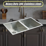 Handmade stainless steel kitchen sink 770x450mm