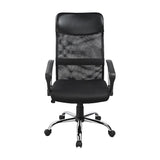 Lancelin black faux leather and mesh executive office chair