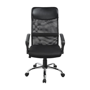 Lancelin black faux leather and mesh executive office chair