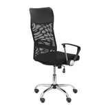 Lancelin black faux leather and mesh executive office chair, view 8
