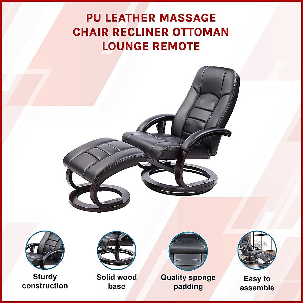 Musk Deluxe Massage Recliner Chair, Black