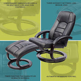 Musk Deluxe Massage Recliner Chair, Black