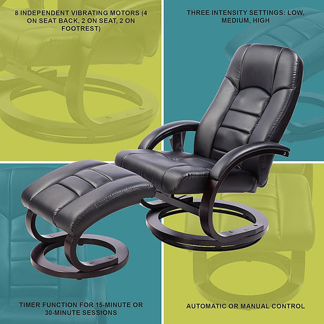 Musk Deluxe Massage Recliner Chair, Black