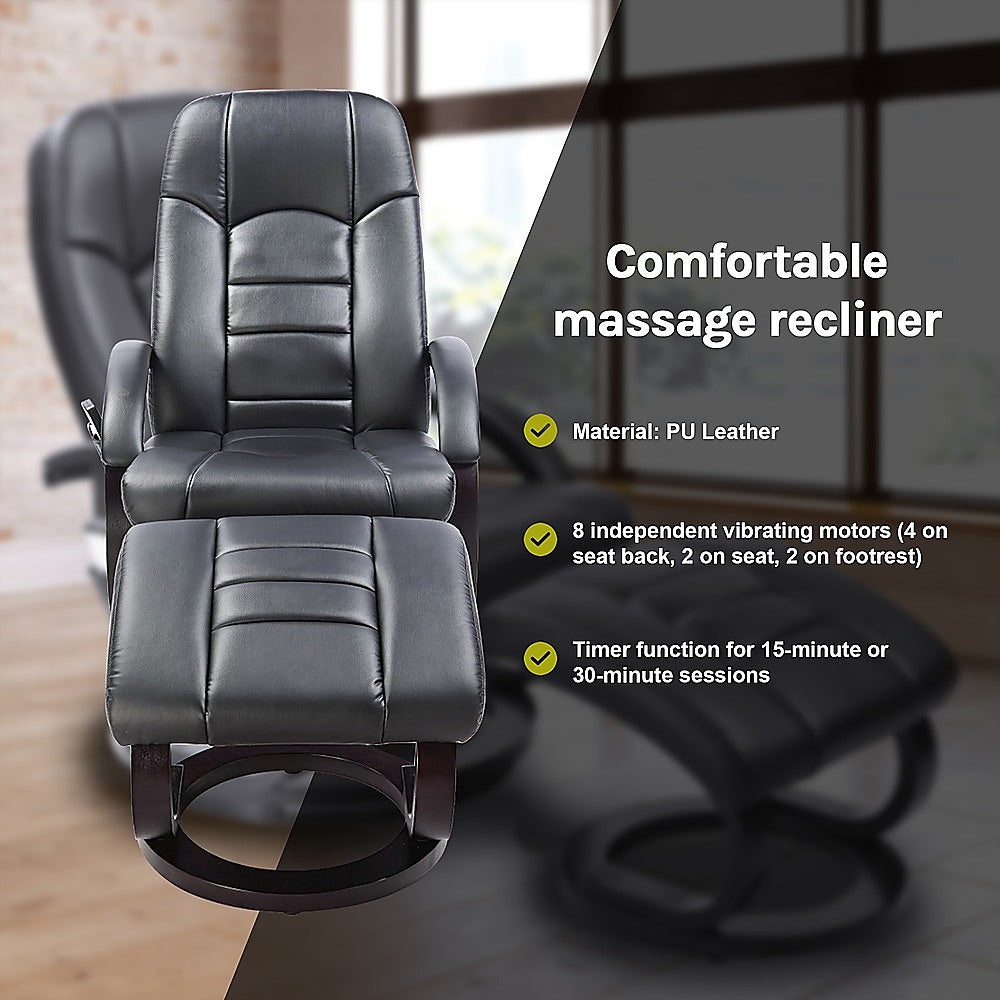 Musk Deluxe Massage Recliner Chair, Black