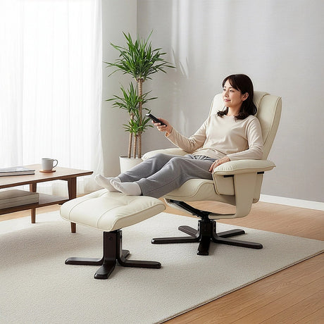 Yandoit Massage Recliner Chair, Cream
