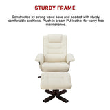 Yandoit Massage Recliner Chair, Cream