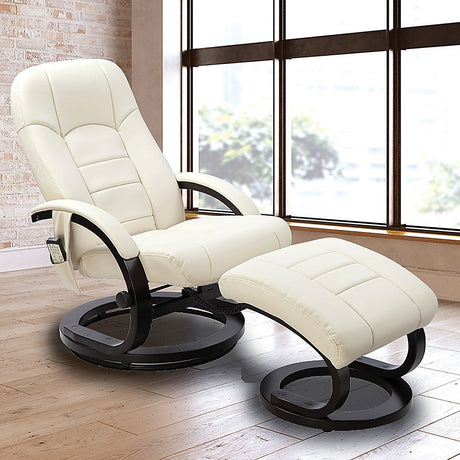Musk Deluxe Massage Recliner Chair, Cream