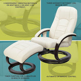 Musk Deluxe Massage Recliner Chair, Cream