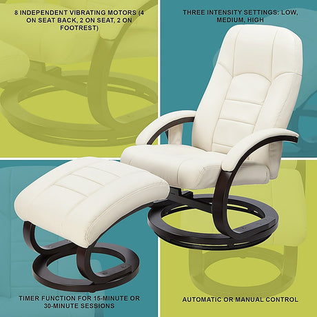 Musk Deluxe Massage Recliner Chair, Cream