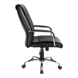 Executive PU Leather Office Chair with Lumbar Support