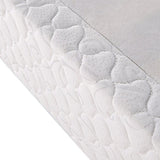 King ensemble bed base close-up showing fabric and padding — Allure Home Collections