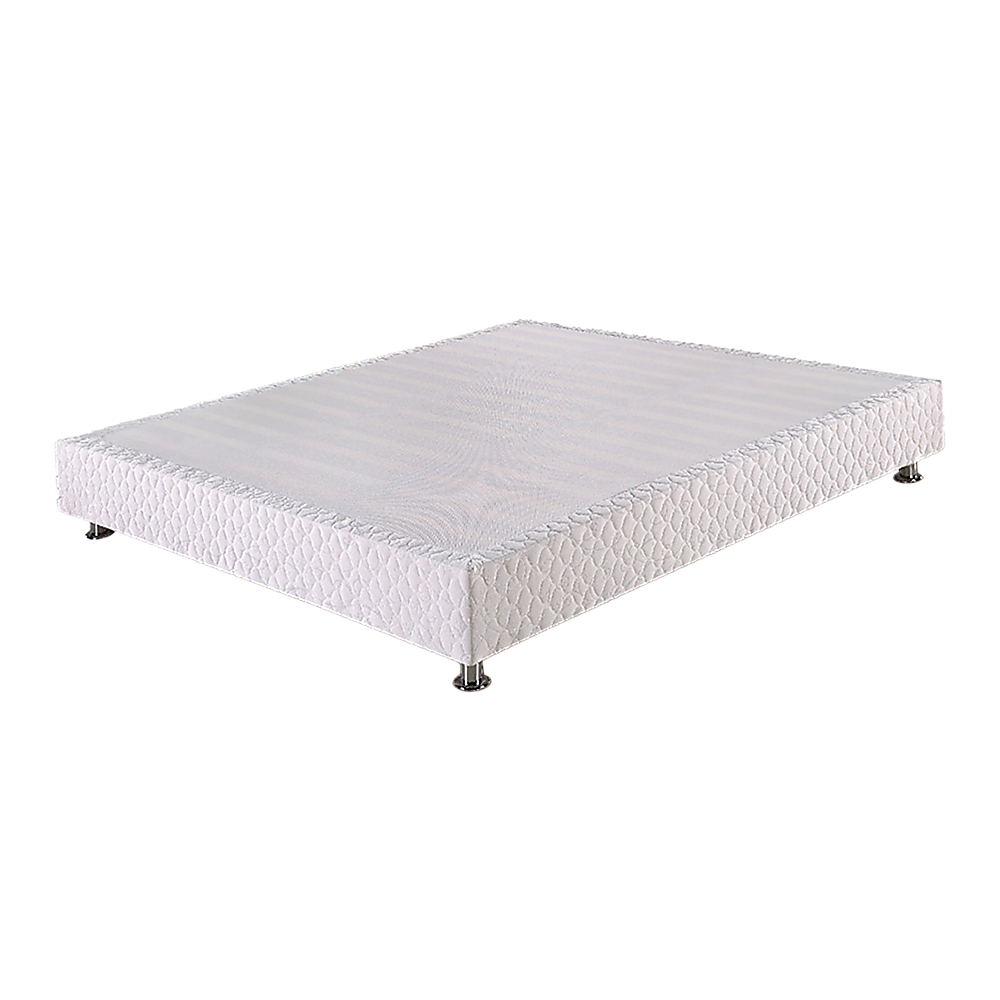 King bed ensemble base showing strong slat support — Allure Home Collections