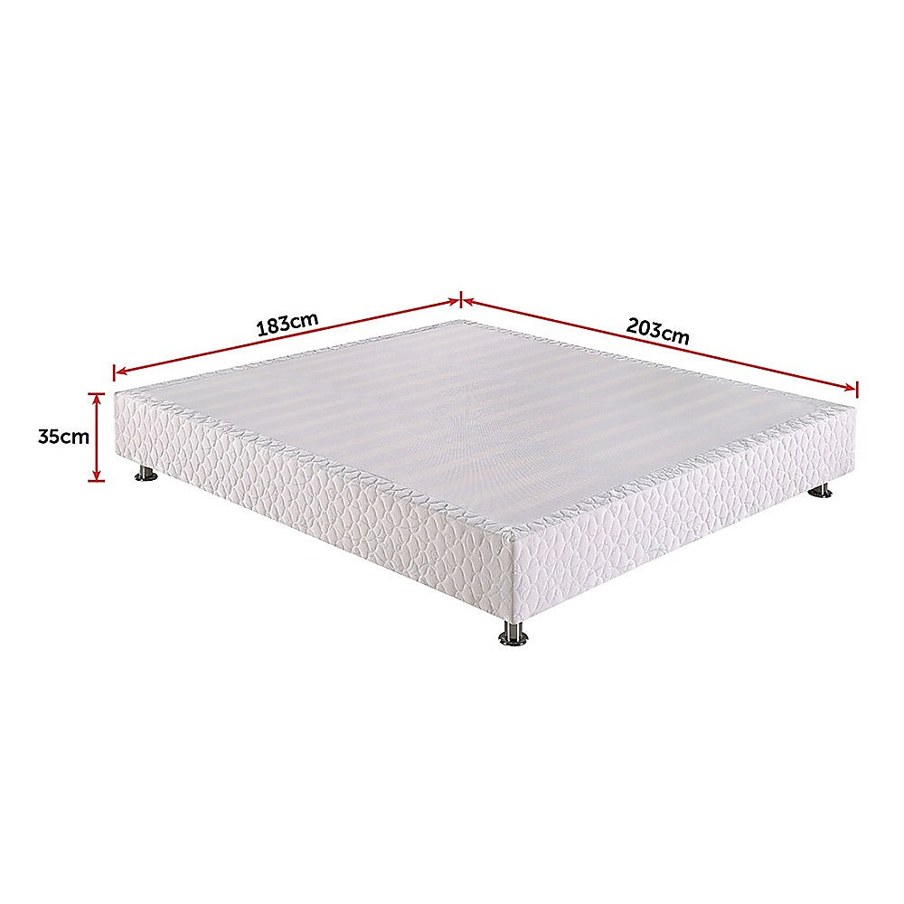 King ensemble bed base flat pack packaging detail — Allure Home Collections