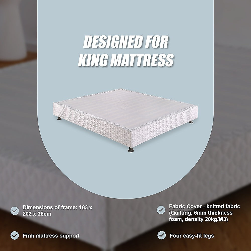 King ensemble bed base showing all sizes available — Allure Home Collections