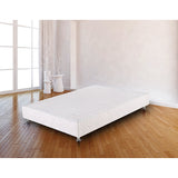 Queen ensemble bed base knitted fabric cover close-up showing 6mm foam — Allure Home Collections