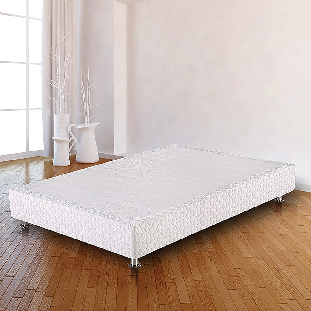 Double ensemble base close-up showing knitted fabric and foam quilting — Allure Home Collections