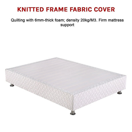 Salerno Double Ensemble Bed Base, White