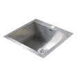 Handmade stainless steel kitchen and laundry sink 530x505mm