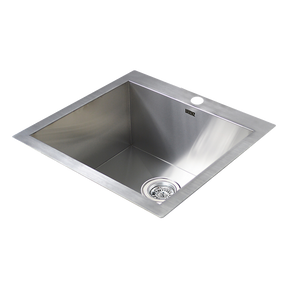 Handmade stainless steel kitchen and laundry sink 530x505mm