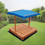 Wooden sandpit timber detail